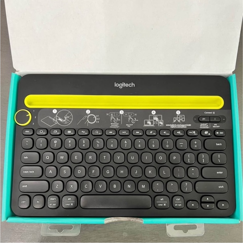 Logitech Black and Yellow Bluetooth Keyboard
